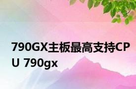 790GX主板最高支持CPU 790gx 