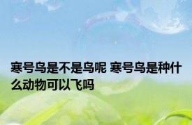 寒号鸟是不是鸟呢 寒号鸟是种什么动物可以飞吗