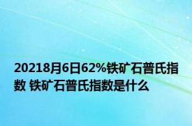 20218月6日62%铁矿石普氏指数 铁矿石普氏指数是什么