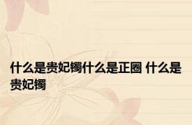 什么是贵妃镯什么是正圈 什么是贵妃镯