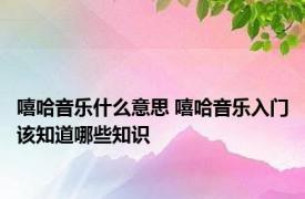 嘻哈音乐什么意思 嘻哈音乐入门该知道哪些知识