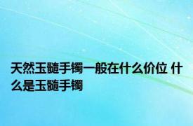 天然玉髓手镯一般在什么价位 什么是玉髓手镯