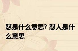怼是什么意思? 怼人是什么意思