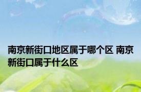 南京新街口地区属于哪个区 南京新街口属于什么区