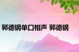 郭德钢单口相声 郭德钢 