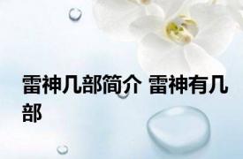 雷神几部简介 雷神有几部