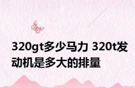320gt多少马力 320t发动机是多大的排量