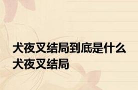 犬夜叉结局到底是什么 犬夜叉结局 