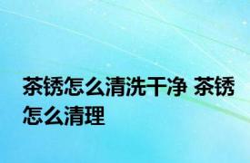 茶锈怎么清洗干净 茶锈怎么清理