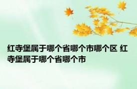 红寺堡属于哪个省哪个市哪个区 红寺堡属于哪个省哪个市