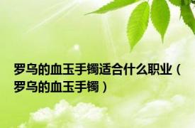 罗乌的血玉手镯适合什么职业（罗乌的血玉手镯）