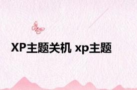 XP主题关机 xp主题 