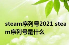 steam序列号2021 steam序列号是什么