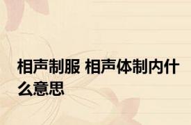 相声制服 相声体制内什么意思