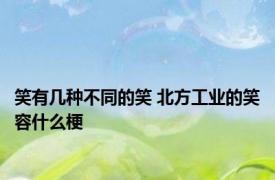 笑有几种不同的笑 北方工业的笑容什么梗