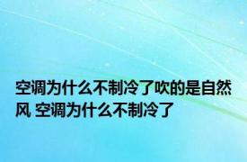 空调为什么不制冷了吹的是自然风 空调为什么不制冷了
