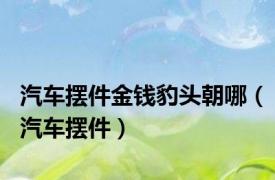 汽车摆件金钱豹头朝哪（汽车摆件）