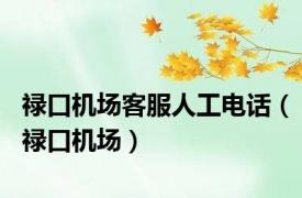 禄口机场客服人工电话（禄口机场）