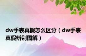 dw手表真假怎么区分（dw手表真假辨别图解）
