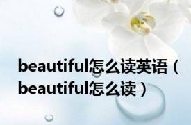 beautiful怎么读英语（beautiful怎么读）