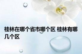 桂林在哪个省市哪个区 桂林有哪几个区