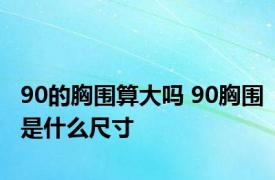 90的胸围算大吗 90胸围是什么尺寸
