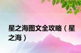 星之海图文全攻略（星之海）