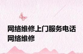 网络维修上门服务电话 网络维修 