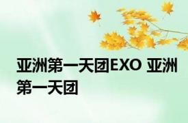 亚洲第一天团EXO 亚洲第一天团 