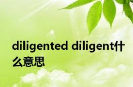 diligented diligent什么意思 