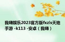 我嗨娱乐2023官方版fxzls天地手游 -k113 -安卓（我嗨）