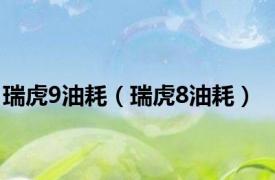 瑞虎9油耗（瑞虎8油耗）