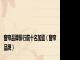 窗帘品牌排行前十名加盟（窗帘品牌）