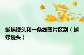 蝴蝶馒头和一条线图片区别（蝴蝶馒头）