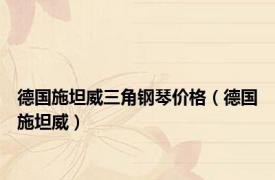 德国施坦威三角钢琴价格（德国施坦威）