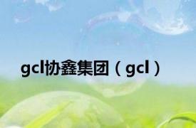 gcl协鑫集团（gcl）
