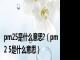 pm25是什么意思?（pm2 5是什么意思）