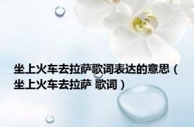坐上火车去拉萨歌词表达的意思（坐上火车去拉萨 歌词）