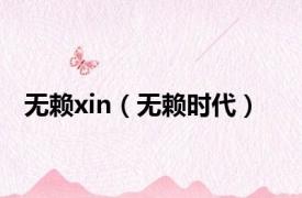 无赖xin（无赖时代）