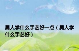 男人学什么手艺好一点（男人学什么手艺好）