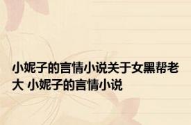 小妮子的言情小说关于女黑帮老大 小妮子的言情小说 