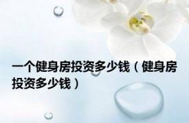 一个健身房投资多少钱（健身房投资多少钱）