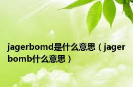 jagerbomd是什么意思（jagerbomb什么意思）