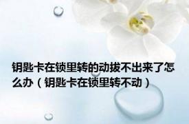 钥匙卡在锁里转的动拔不出来了怎么办（钥匙卡在锁里转不动）