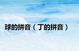 球的拼音（丁的拼音）