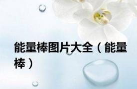 能量棒图片大全（能量棒）