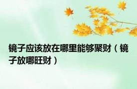 镜子应该放在哪里能够聚财（镜子放哪旺财）